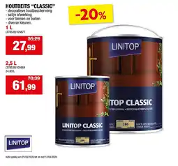 Hubo HOUTBEITS “CLASSIC” 1 L aanbieding
