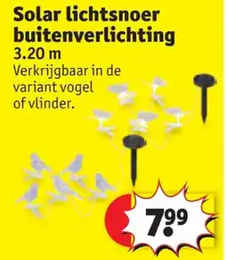 Kruidvat Solar lichtsnoer buitenverlichting aanbieding