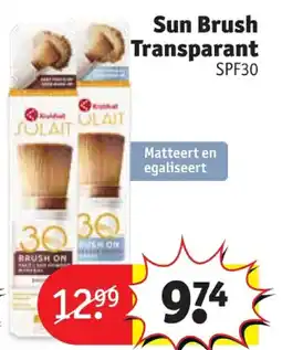 Kruidvat Sun Brush Transparant aanbieding