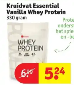 Kruidvat Kruidvat Essential Vanilla Whey Protein aanbieding