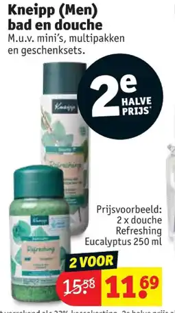 Kruidvat Kneipp (Men) bad en douche aanbieding