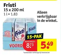 Kruidvat Fristi aanbieding