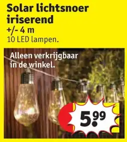 Kruidvat Solar lichtsnoer iriserend aanbieding
