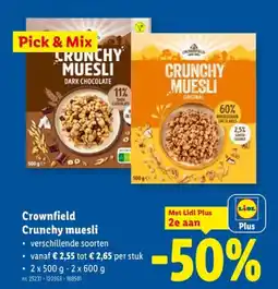 Lidl Crunchy muesli aanbieding