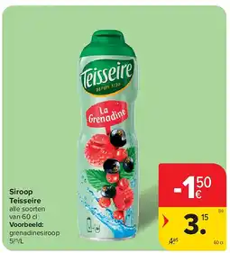 Carrefour Siroop Teisseire aanbieding
