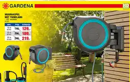 Hubo MUURHASPEL MET TUINSLANG aanbieding