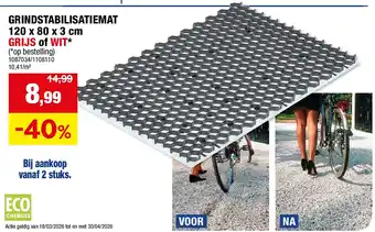 Hubo GRINDSTABILISATIEMAT 120 x 80 x 3 cm aanbieding