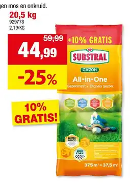 Hubo GAZONMEST “ALL-IN-ONE” 20,5 kg aanbieding