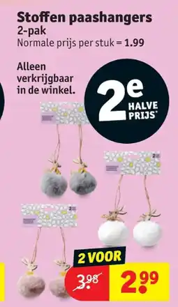 Kruidvat Stoffen paashangers aanbieding