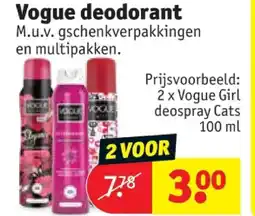 Kruidvat Vogue deodorant aanbieding