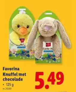 Lidl Knuffel met chocolade aanbieding
