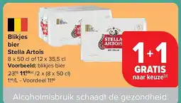 Carrefour Blikjes bier Stella Artois aanbieding