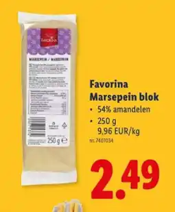 Lidl Marsepein blok aanbieding