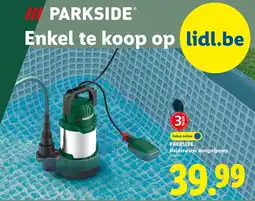Lidl Helderwater dompelpomp aanbieding