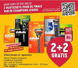 Delhaize Scheermesjes of -apparaten aanbieding