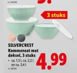 Lidl Kommenset met deksel, 3 stuks aanbieding