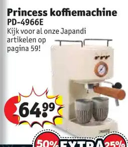 Kruidvat Princess koffiemachine aanbieding