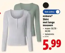 Lidl Shirt met lange mouwen aanbieding
