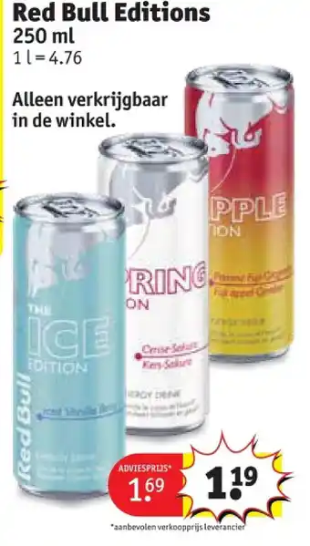 Kruidvat Red Bull Editions aanbieding