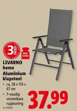 Lidl Aluminium klapstoel aanbieding