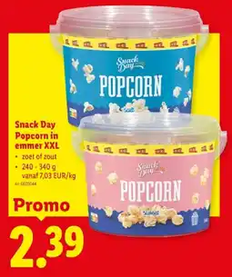 Lidl Popcorn in emmer XXL aanbieding