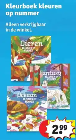 Kruidvat Kleurboek kleuren op nummer aanbieding