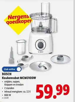 Lidl Keukenrobot MCM3100W aanbieding