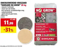 Hubo ONKRUIDWEREND VOEGZAND “DANSAND NO GROW” 20 kg aanbieding