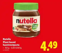 Lidl Plant based hazelnootpasta aanbieding