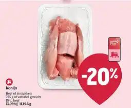Delhaize Konijn aanbieding