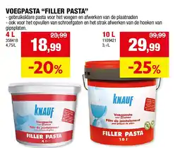 Hubo VOEGPASTA “FILLER PASTA” 4 L aanbieding