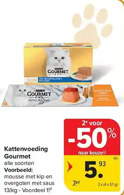 Carrefour Kattenvoeding Gourmet aanbieding