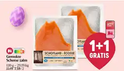 Delhaize Gerookte Schotse zalm aanbieding
