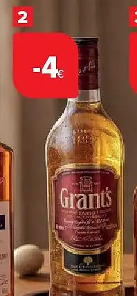 Carrefour Whisky Grant’s aanbieding