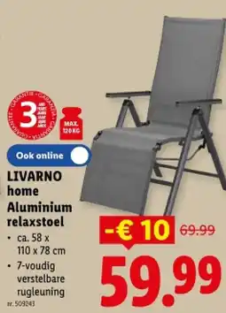 Lidl Aluminium relaxstoel aanbieding
