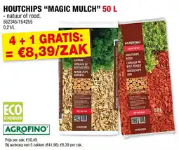 Hubo HOUTCHIPS “MAGIC MULCH” 50 L aanbieding