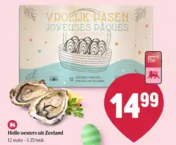 Delhaize Holle oesters uit Zeeland aanbieding