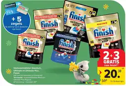 Carrefour Vaatwasmiddelen Quantum, Ultimate en Ultimate Plus Finish aanbieding