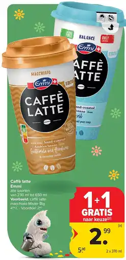 Carrefour Ca è latte Emmi aanbieding