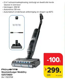 Carrefour Steelstofzuiger Wet&Dry GZ5736E0 aanbieding