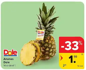 Carrefour Ananas Dole aanbieding