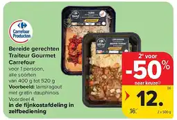 Carrefour Bereide gerechten Traiteur Gourmet Carrefour aanbieding