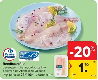 Carrefour Roodbaarsfi let aanbieding