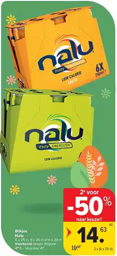 Carrefour Blikjes Nalu aanbieding