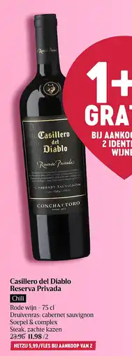 Delhaize Casillero del Diablo Reserva Privada aanbieding
