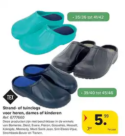 Carrefour Strand- of tuinclogs voor heren, dames of kinderen aanbieding