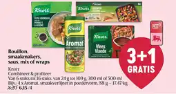 Delhaize Bouillon, smaakmakers, saus, mix of wraps aanbieding
