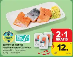 Carrefour Zalmmoot met vel Kwaliteitsketen Carrefour aanbieding