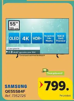 Carrefour SAMSUNG QE55S84F 4K TV aanbieding
