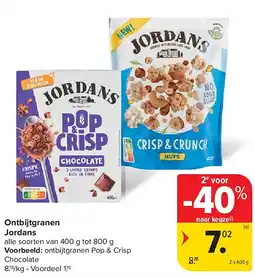 Carrefour Ontbijtgranen Jordans aanbieding